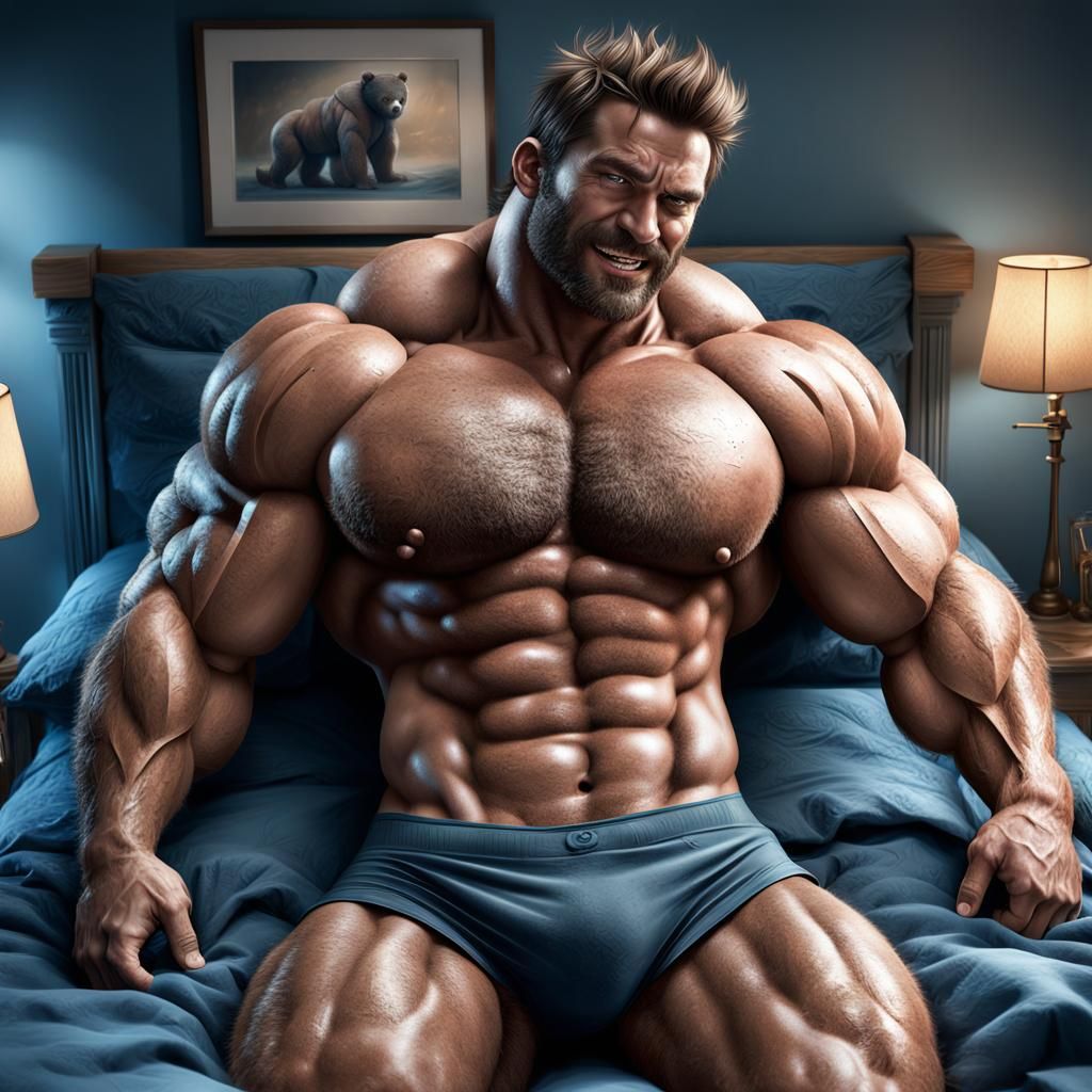 This bed is too small for a bear