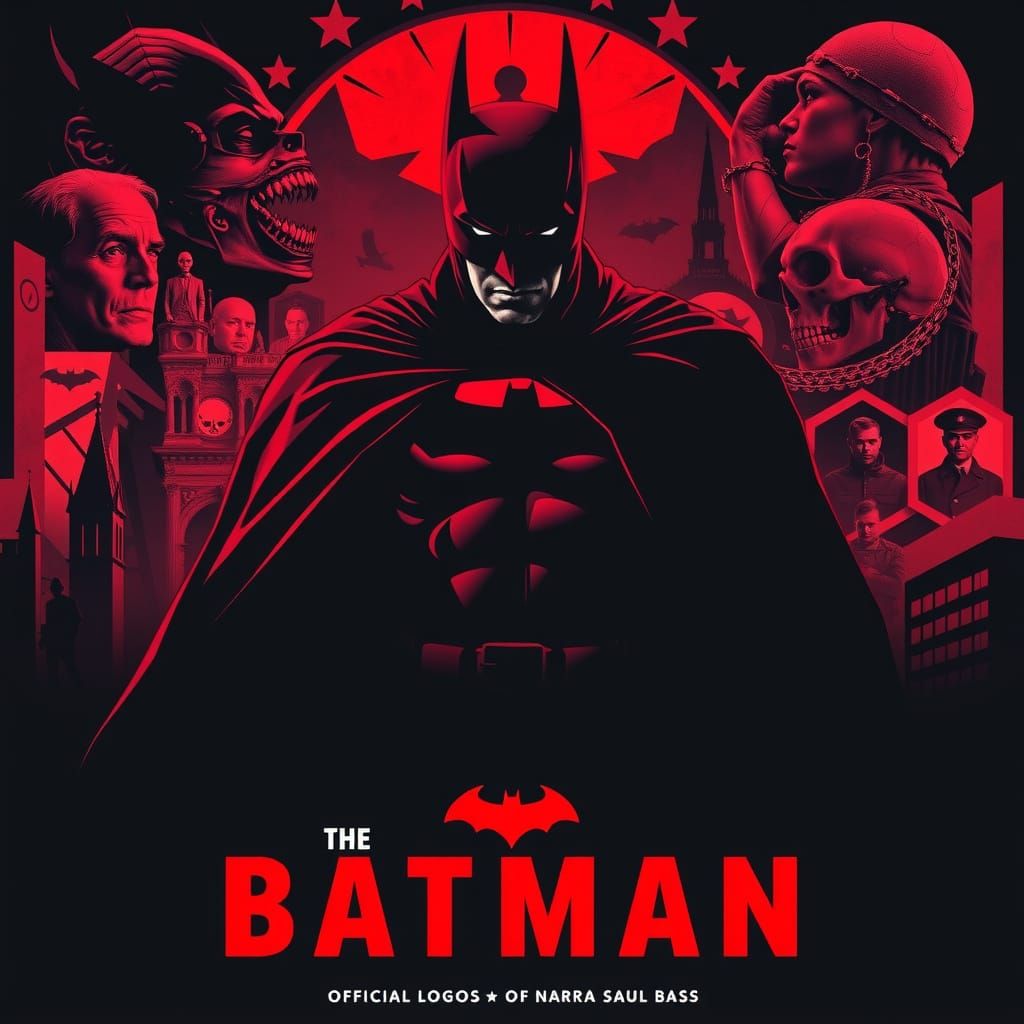 Dark Knight in Red and Black