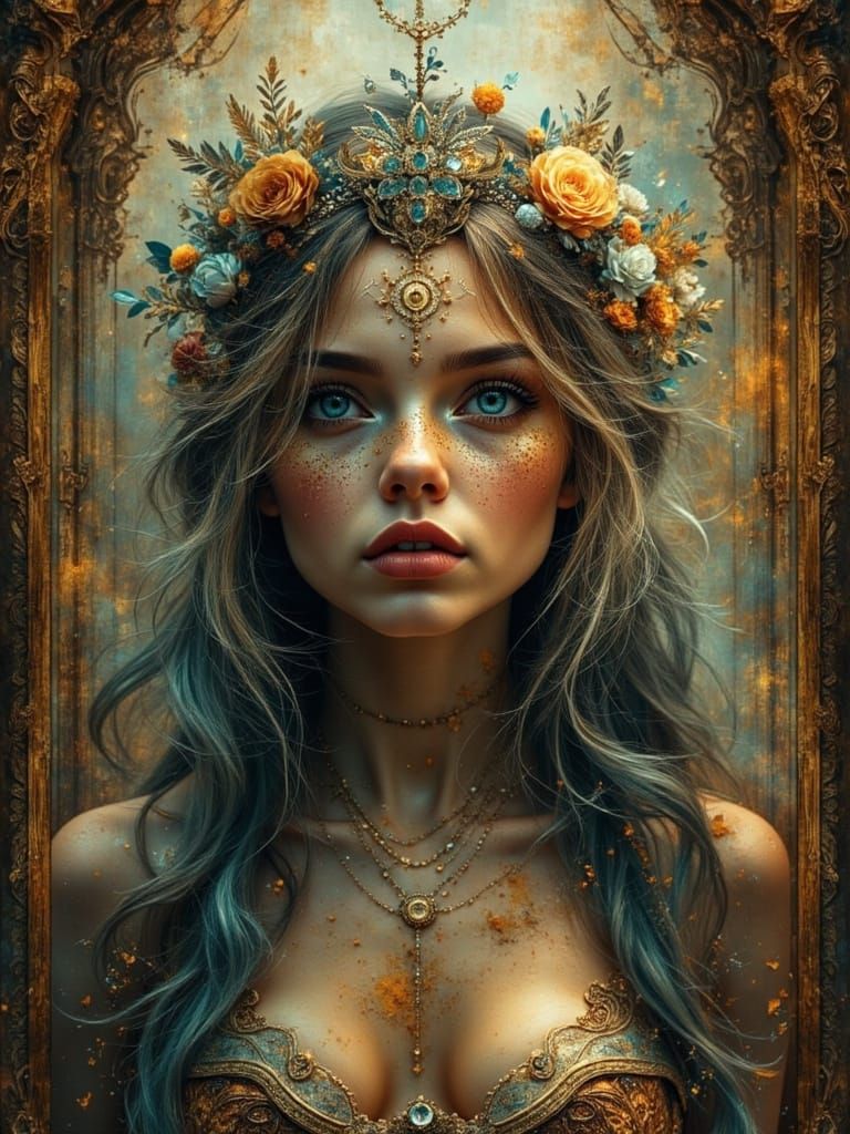 Abstract Glitch Art with Ethereal Visions