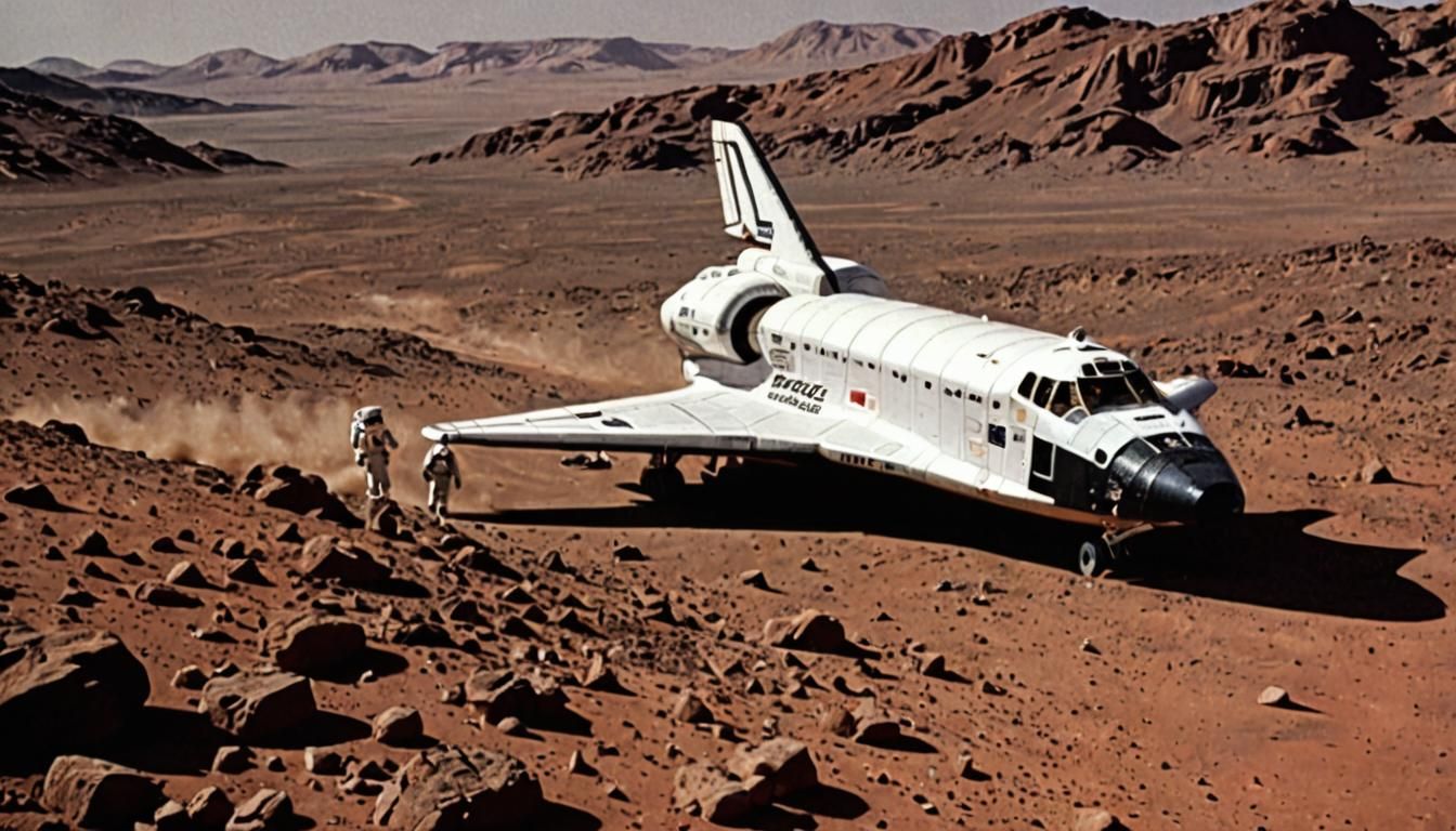 Space 1999 Eagle Transporter on Mars