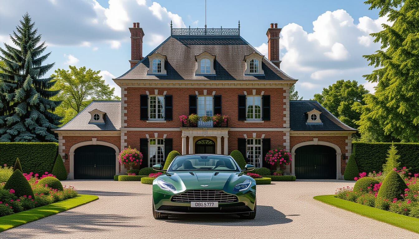 Victorian Chateau With Aston Martin DBX