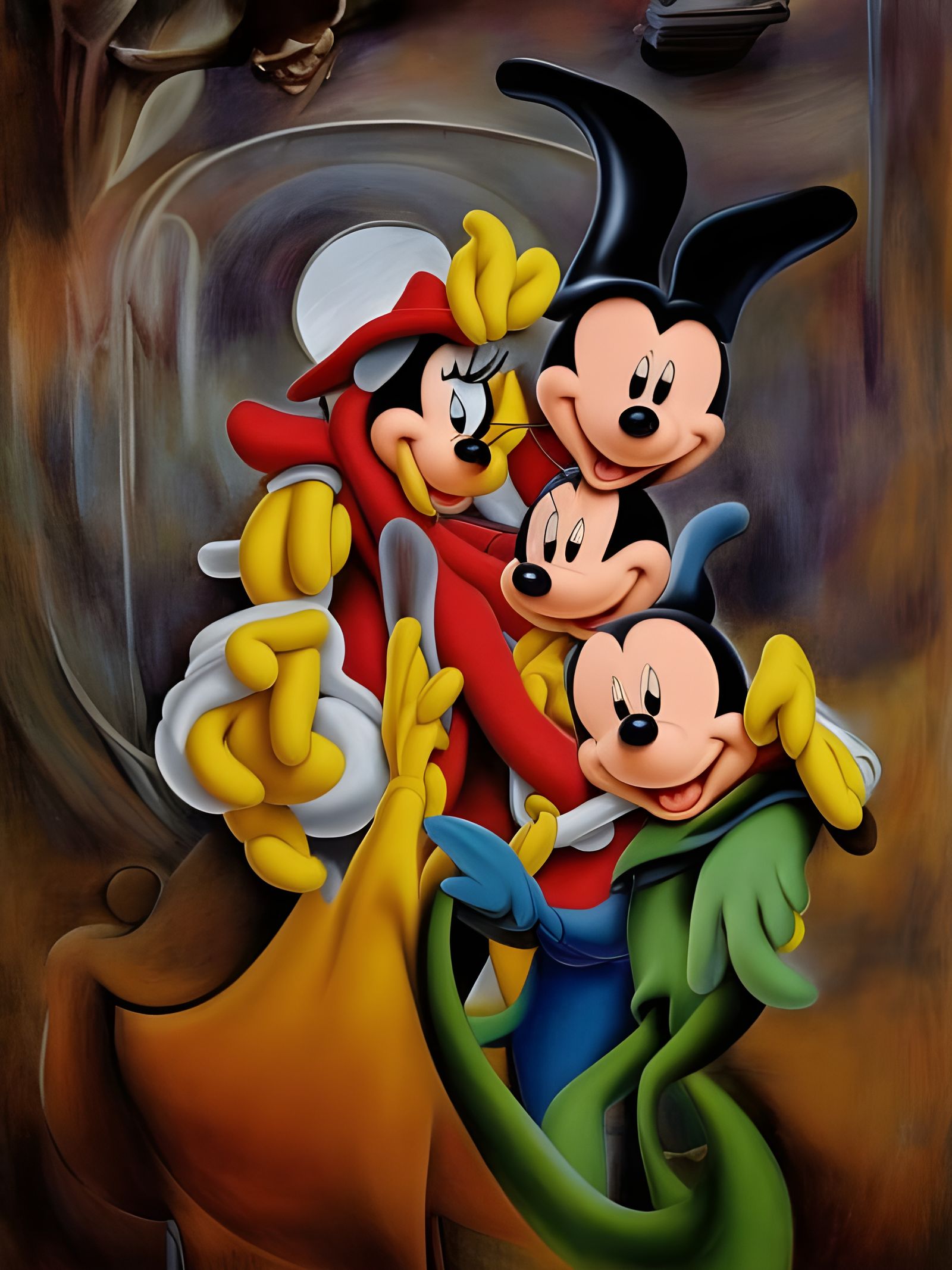 Dreamy Abstract Art with Magical Particles