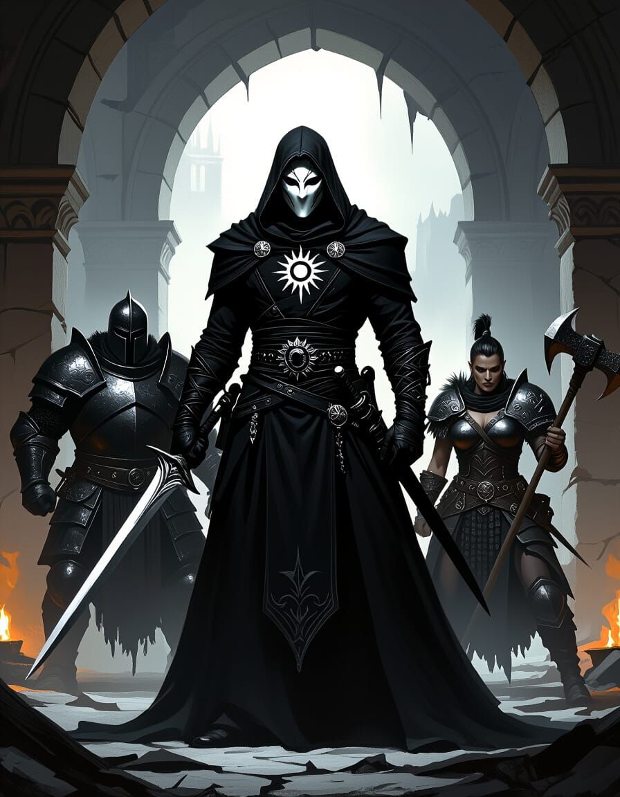 Dark Fantasy Mercenaries in Lockwood Style