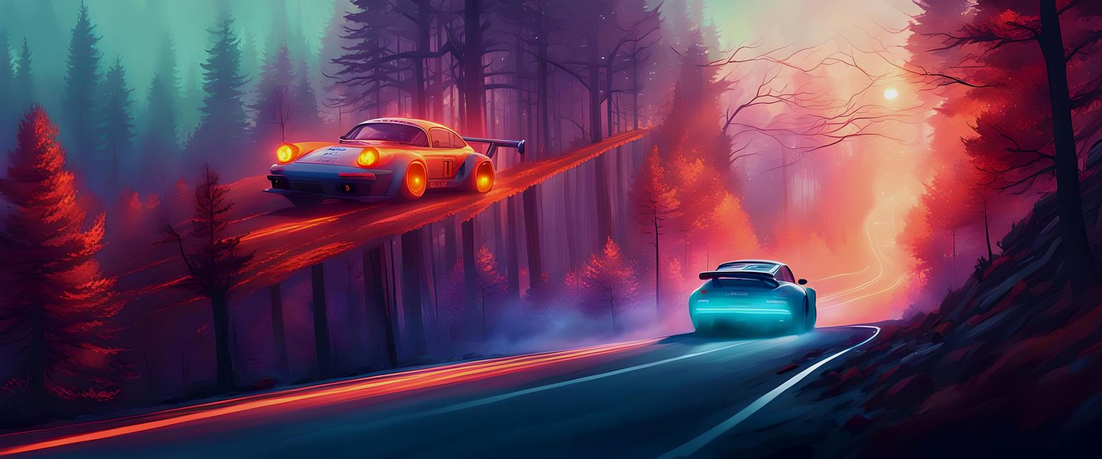 Porsche Mastering the Apex: Detailed Matte Painting