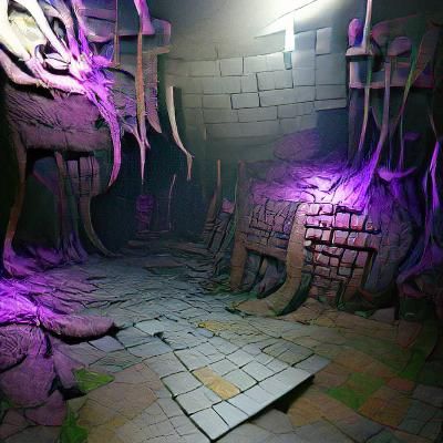 Underground Dungeon with 3D Shading