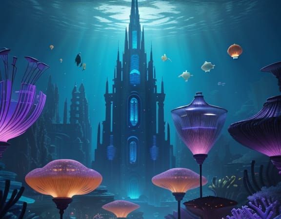 Atlantis Reimagined: A Disney-esque Underwater City