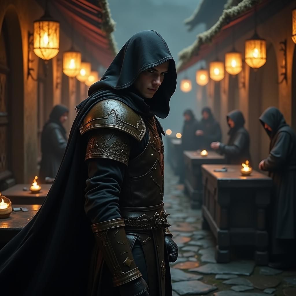 Half-Elf Hero in Leather Armor: Fantasy Concept Art