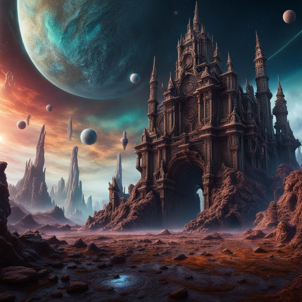 Fantastical End of Time: Detailed Matte Painting