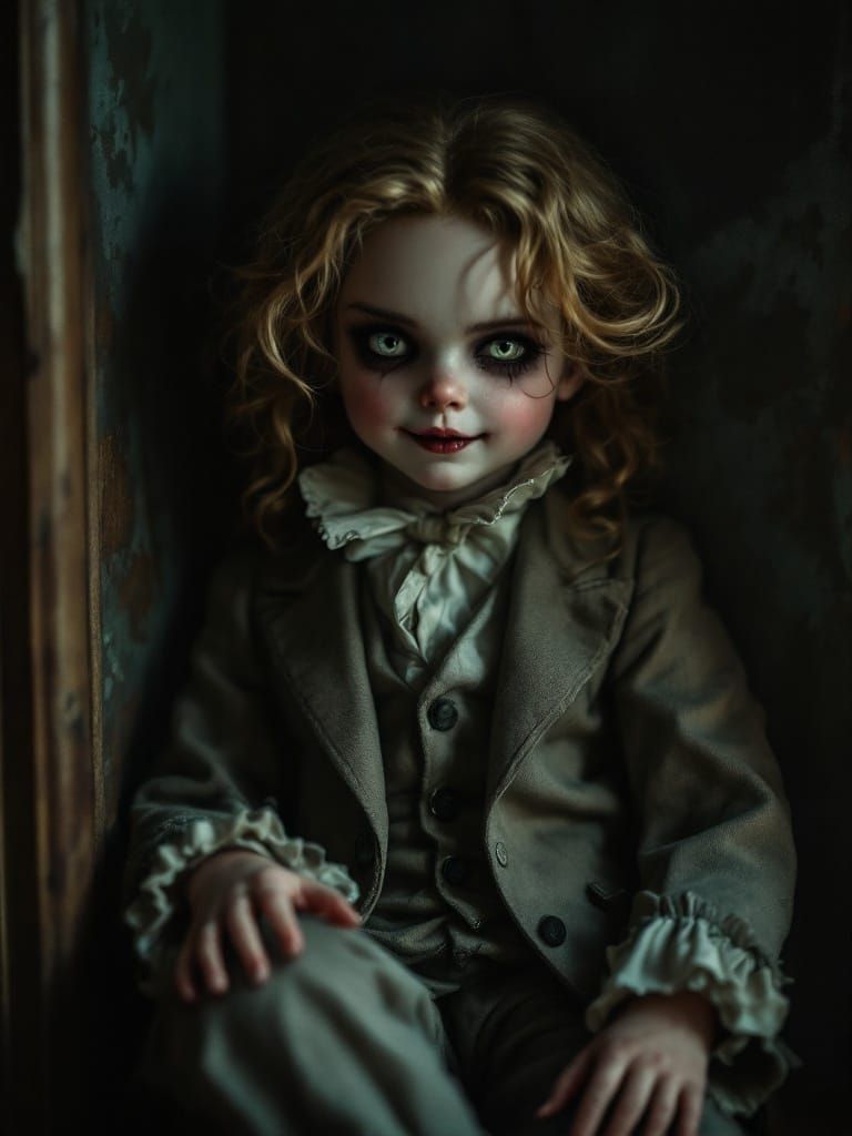 Ethereal Victorian Youth Confronts the Camera