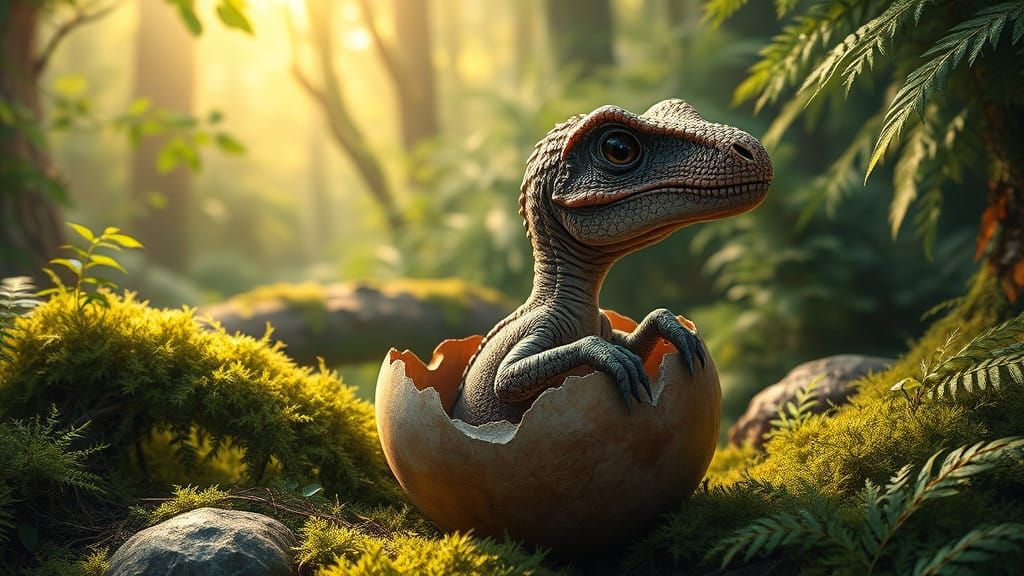 Ancient Fledgling Reveals Prehistoric Splendor in Earthy Ton...