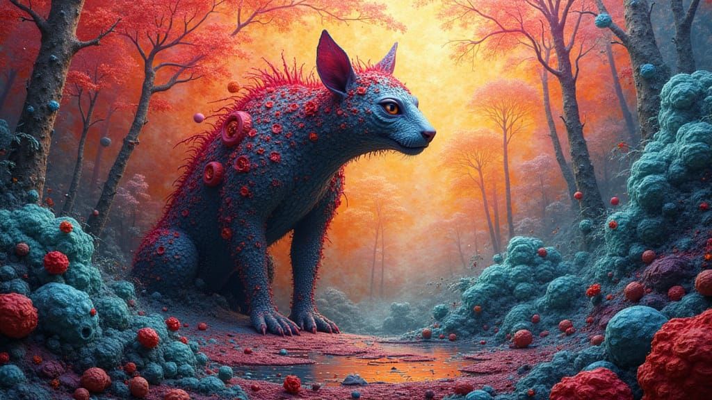 3D anthropomorphic  vast irregular fractal imaginary negativ...