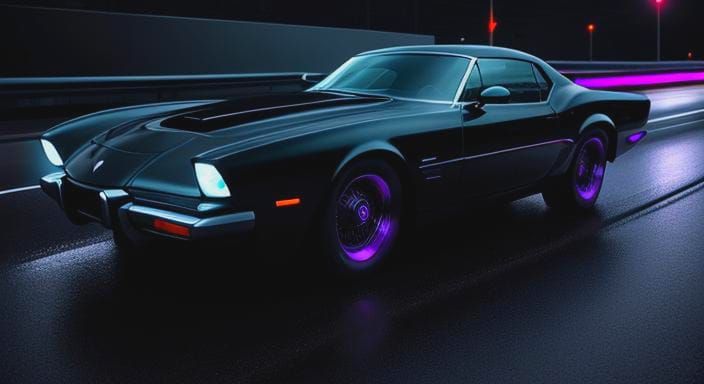 Nezuko C-41. on the highway on a rainy day.