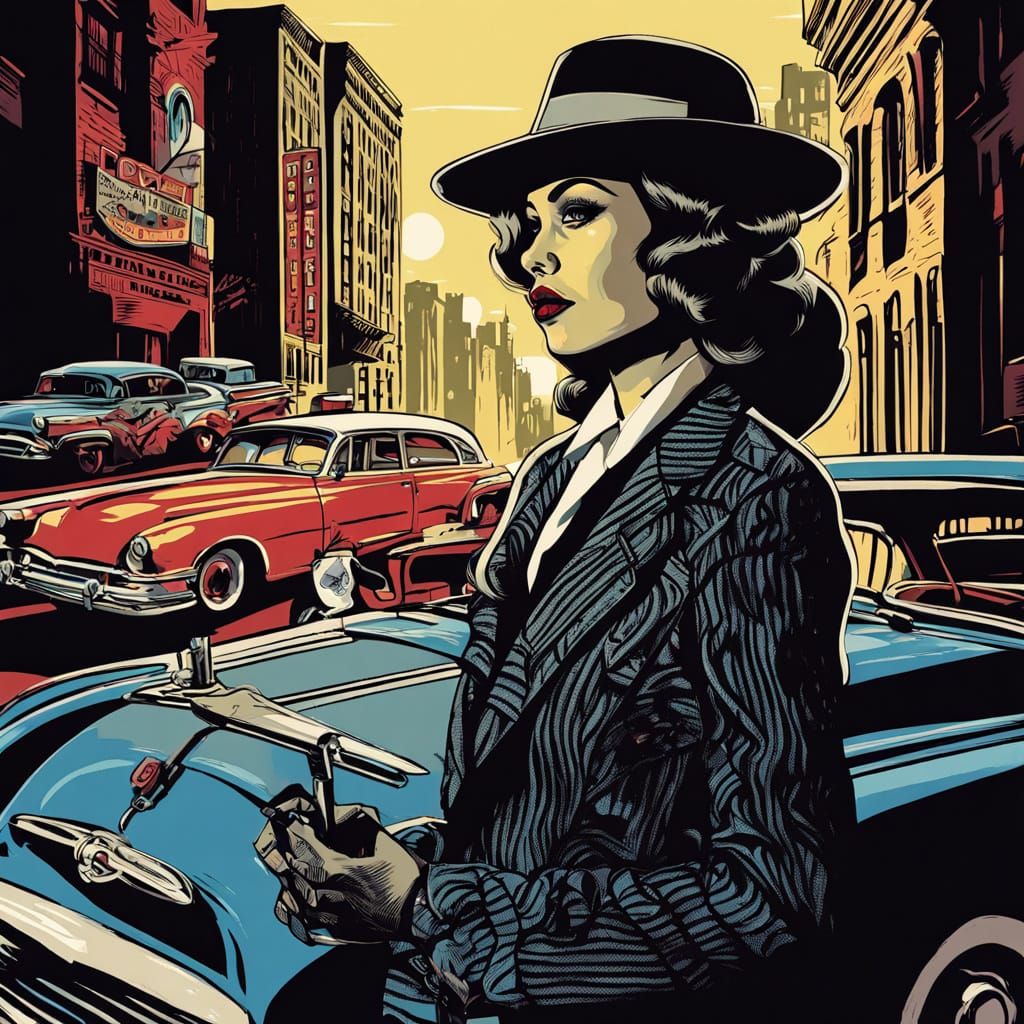 Femme Fatale in Vintage Getaway
