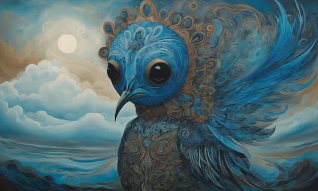 Blue Monster Zephyr in Tranquil Forest