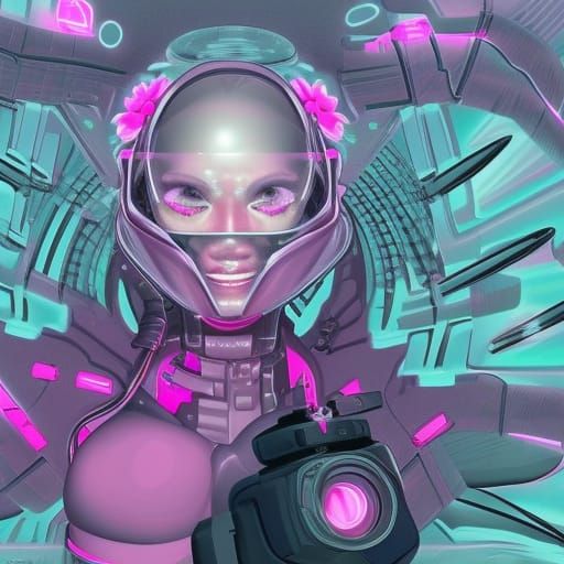 Pink Cyborg Fursona Unplugs from Pink Matrix