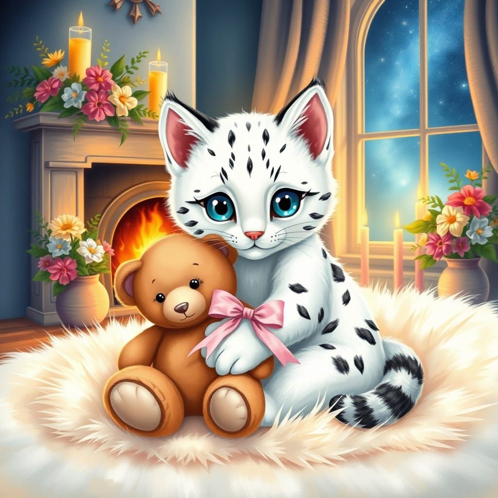 Cozy Bobcat Sanctuary with Whimsical Details