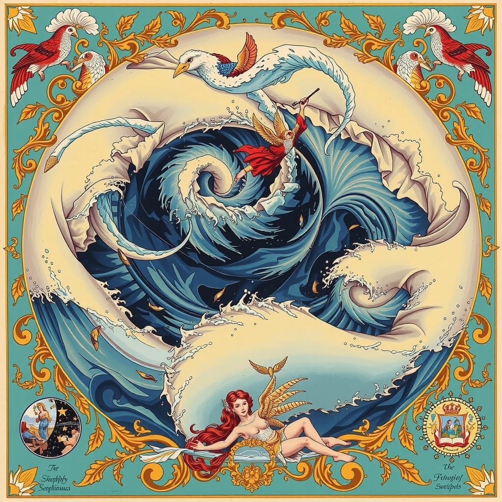 Whirling Seraphinianus Whirlpool Abstract Art