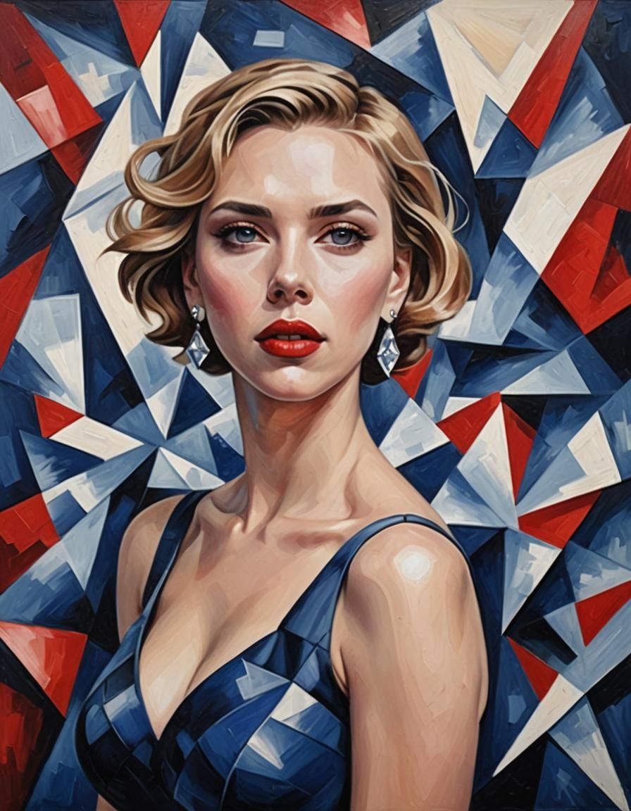 Elegant Portrait in Oil Painting Style