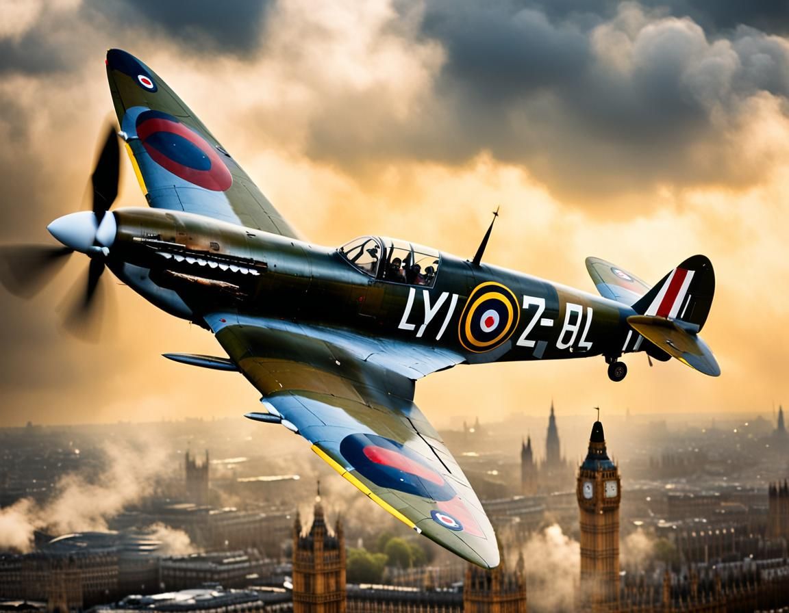 Spitfire in Battle of Britain, 1940s Photography