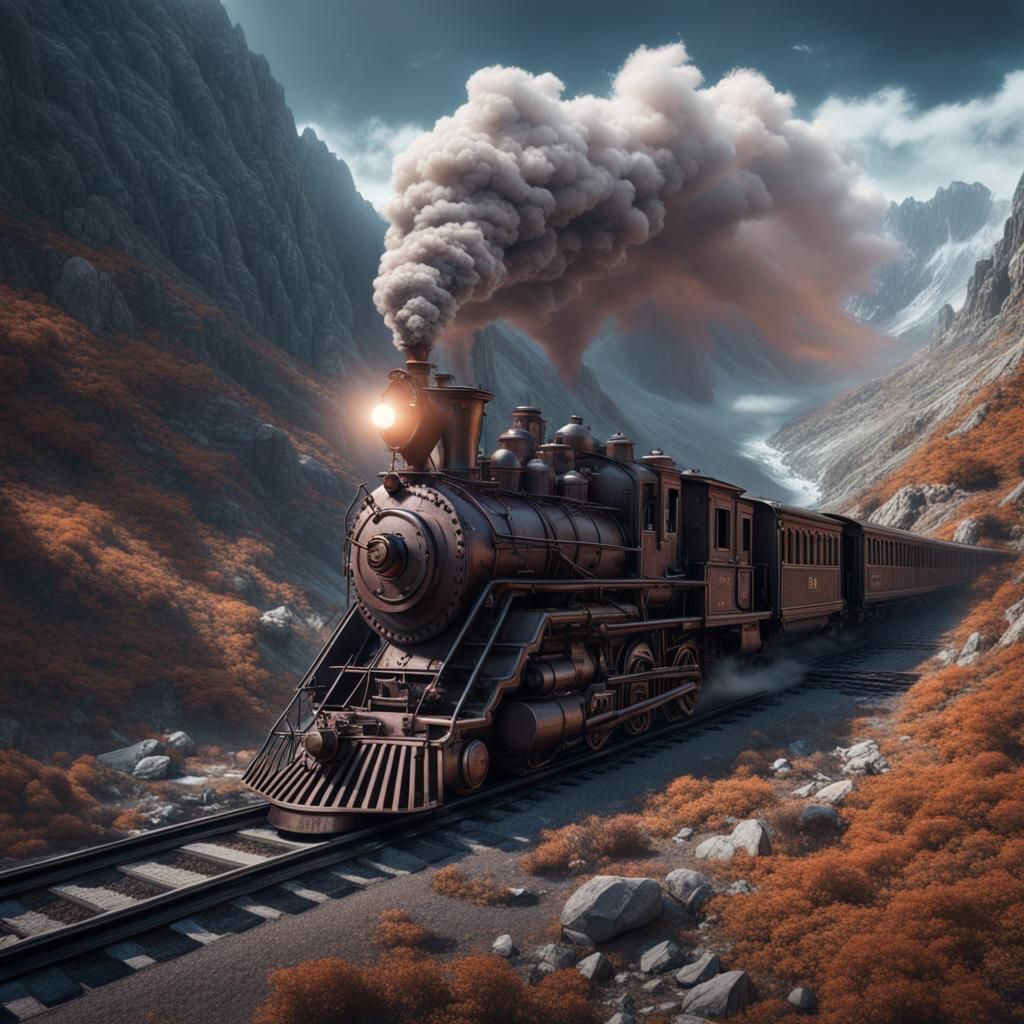 Ghost Train Derailment in Mountain Pass