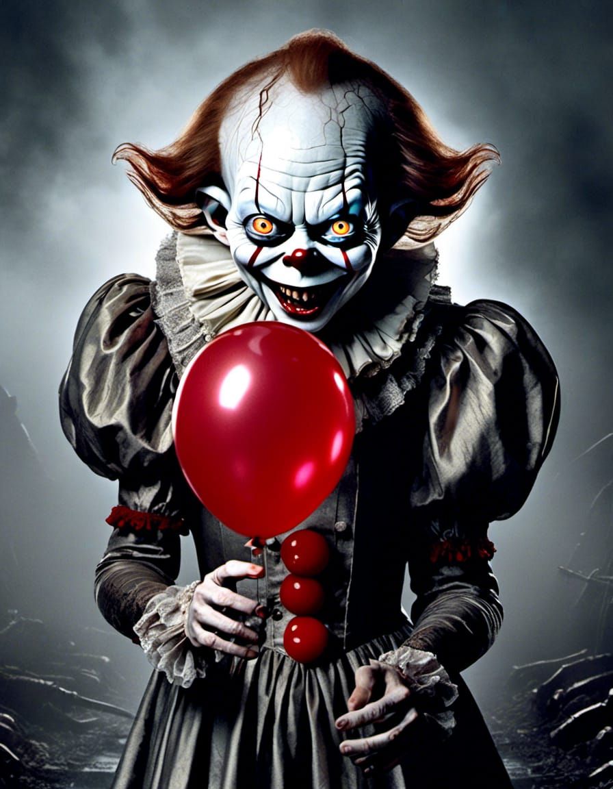 Gollum as Pennywise in Anxiety Punk Style