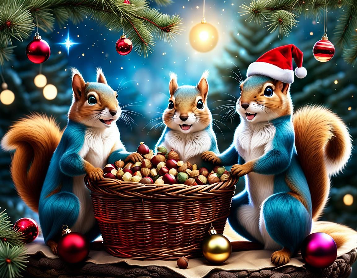 Christmas Squirrels - 4