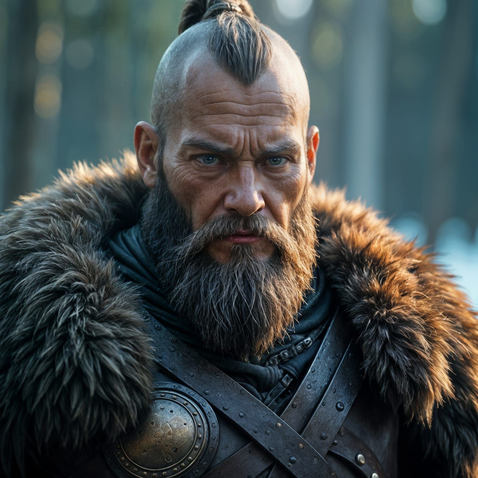 Detailed Viking Warrior in 8k Resolution