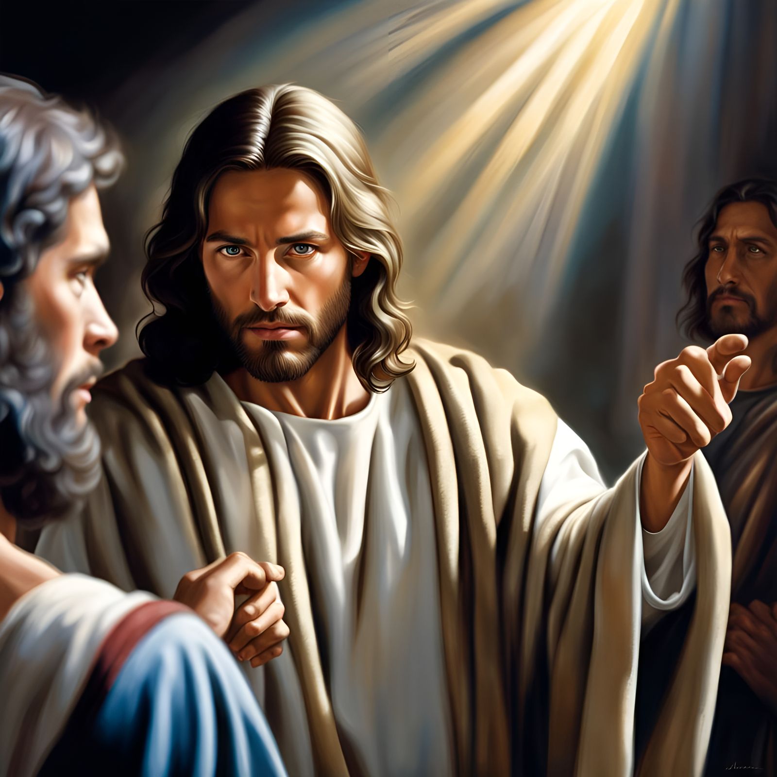 Photorealistic Portrait of Jesus Christ