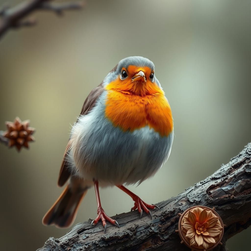 Proud Robin Portrait in Pixar Animation Style