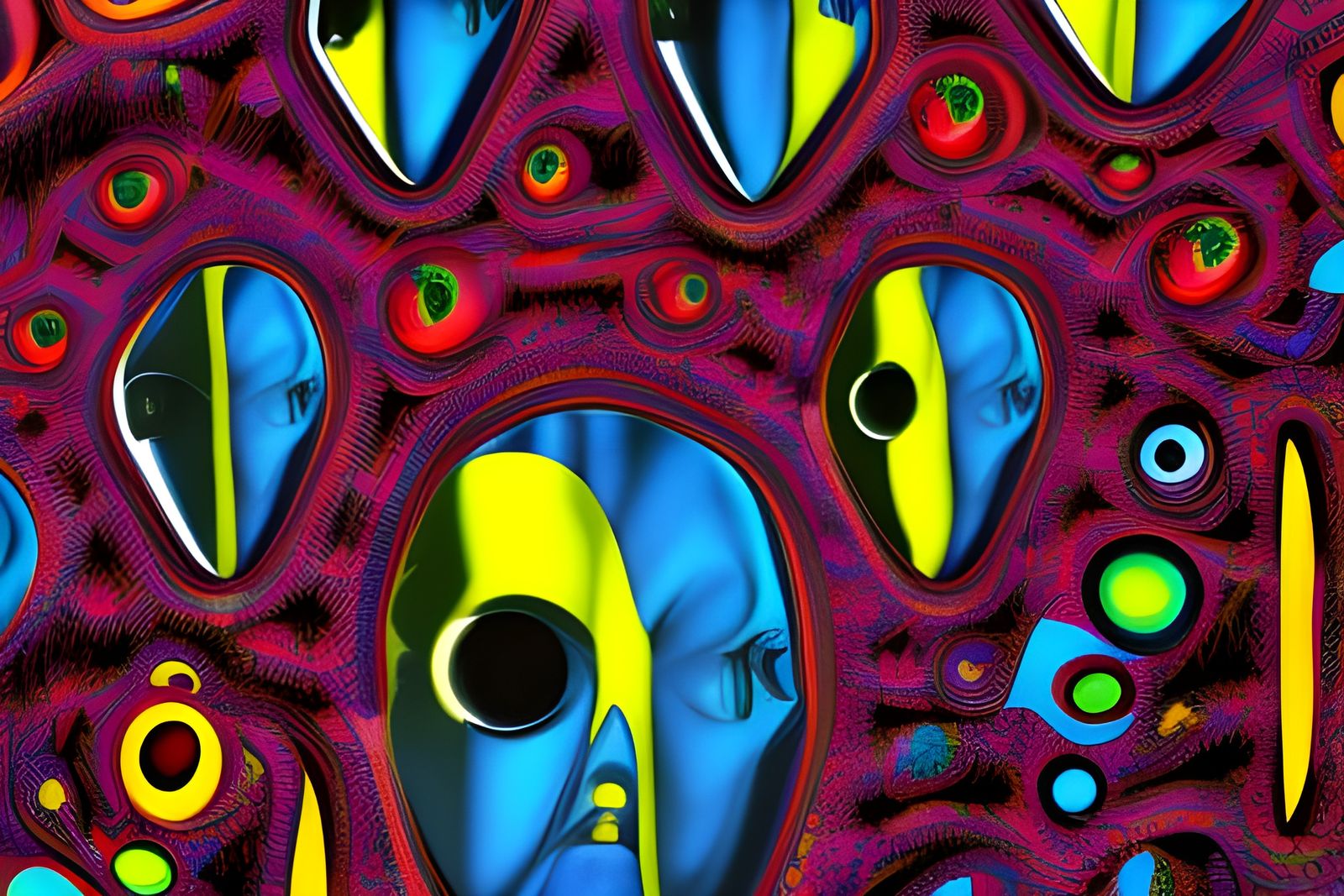 Pop Art Surreal Black House in 8k Resolution