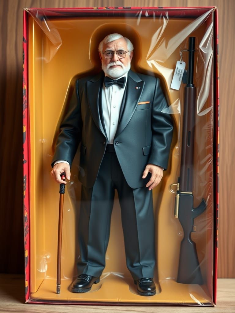 Fat Grandpa Action Figure in Tuxedo