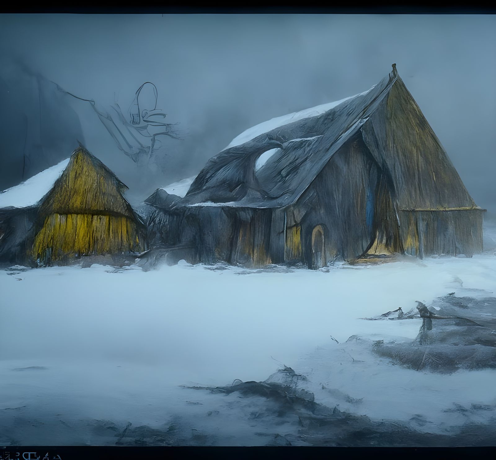 Concept Art 100, Viking Longhouse