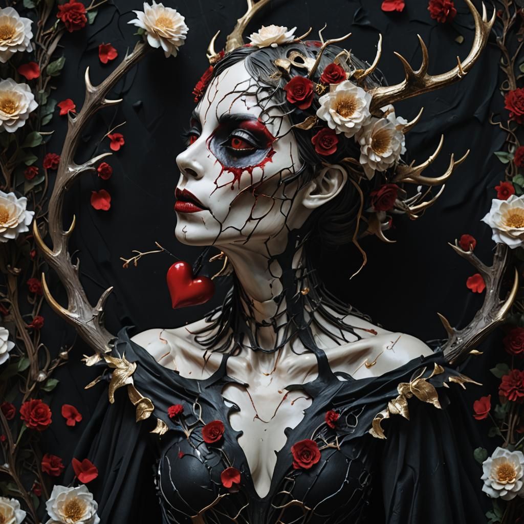 Surreal Fairy Constricted in Expressionist Style