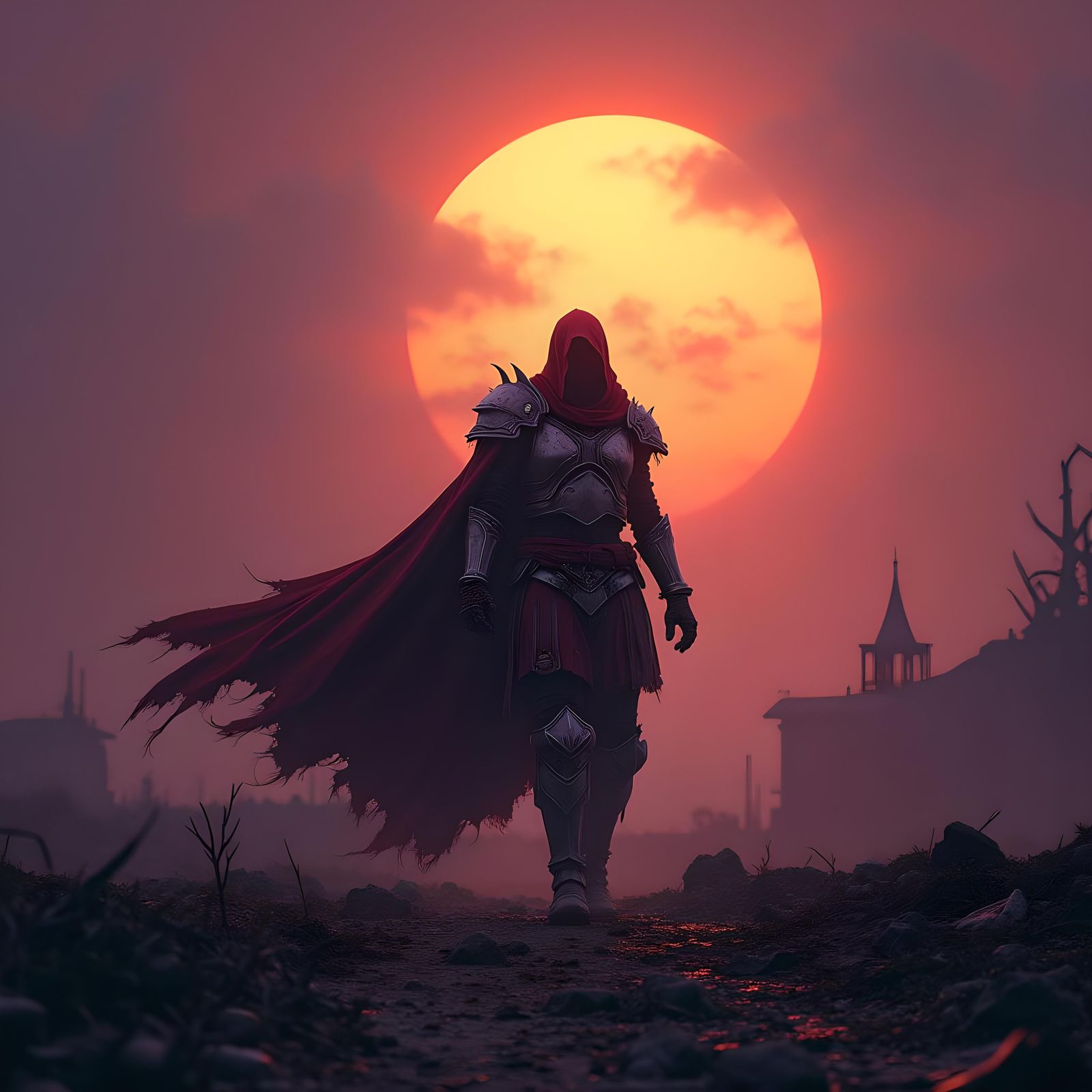Warrior at War's End: Dark Fantasy Concept Art