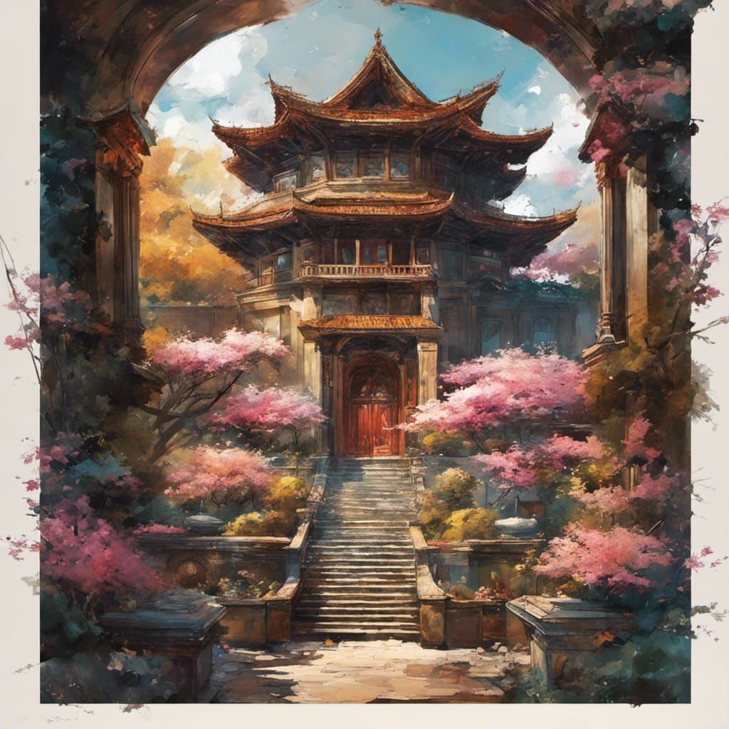 Sakura Garden Palace in Vivid Colors