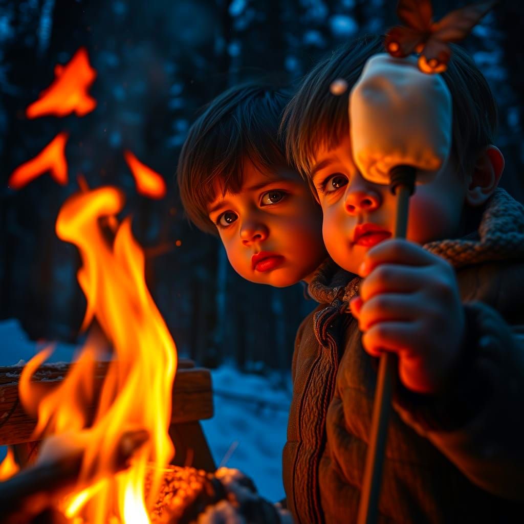 Smoldering S'more Delight in Winter Wonderland