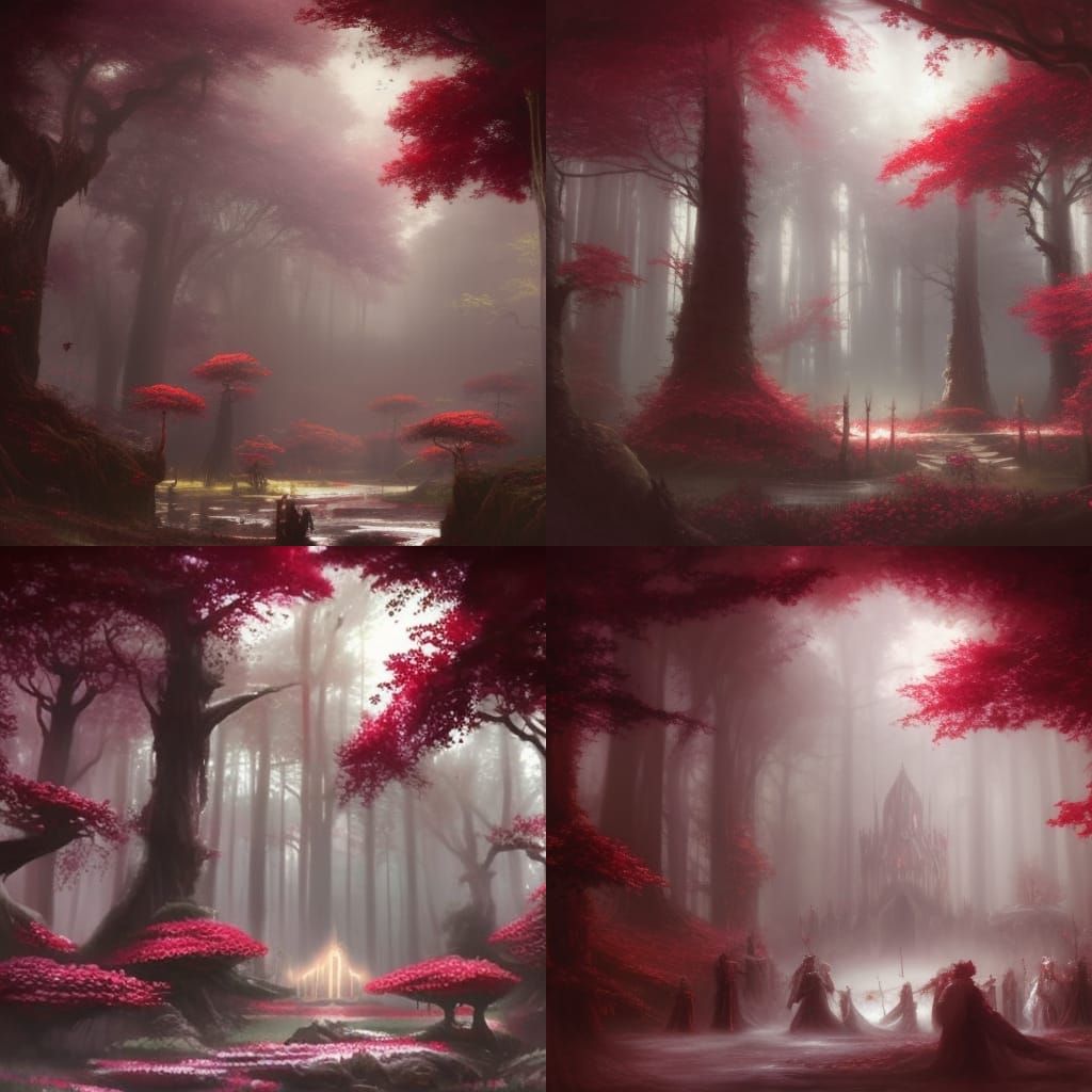 Crimson Court: Dark Fantasy in Hyperdetailed Style