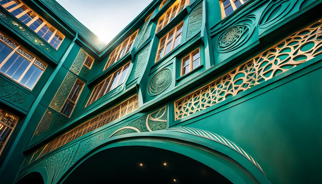 Futuristic School Building in Ernst Haeckel Style