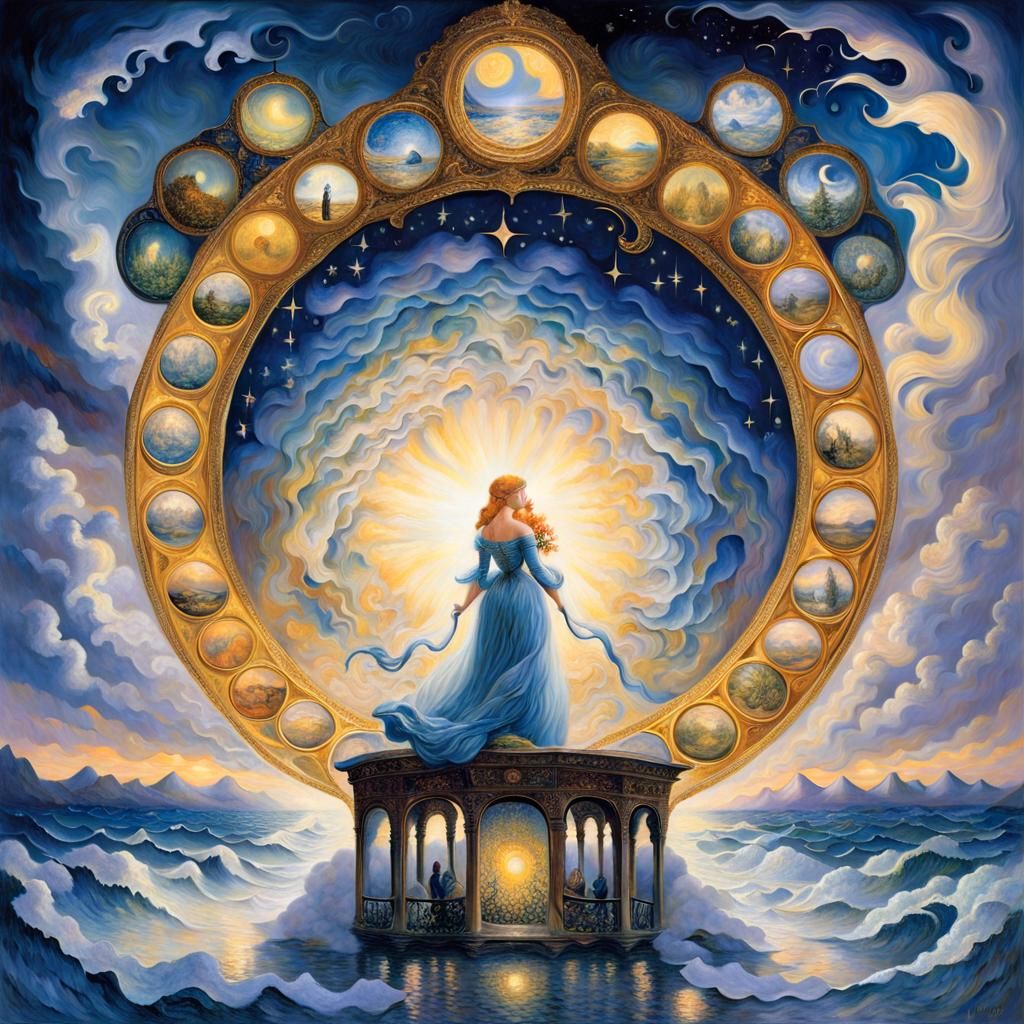 Sorrowful Feminine Form in Dream Reality