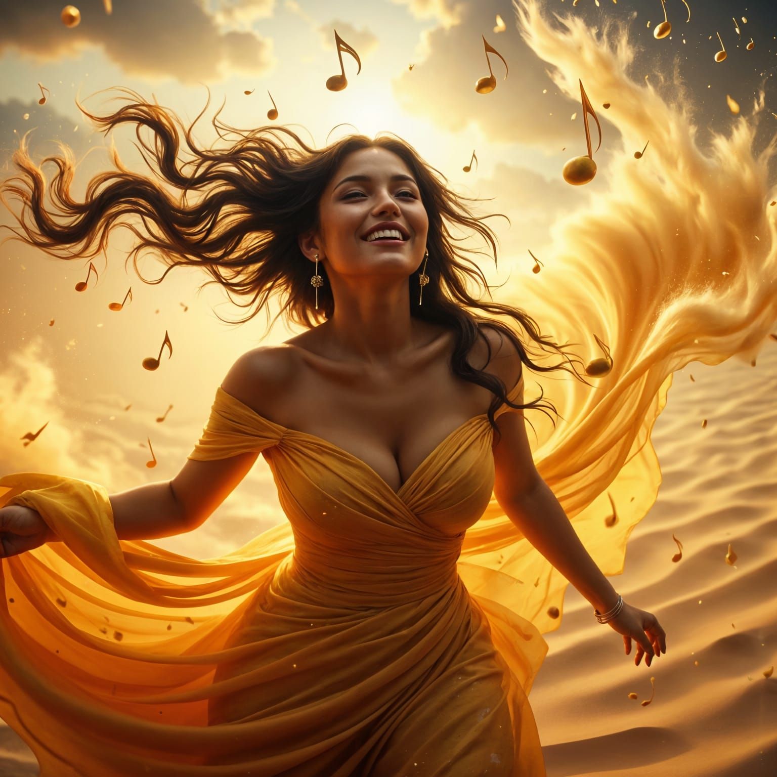 Flying in Hyper-Realistic Cinematic Style