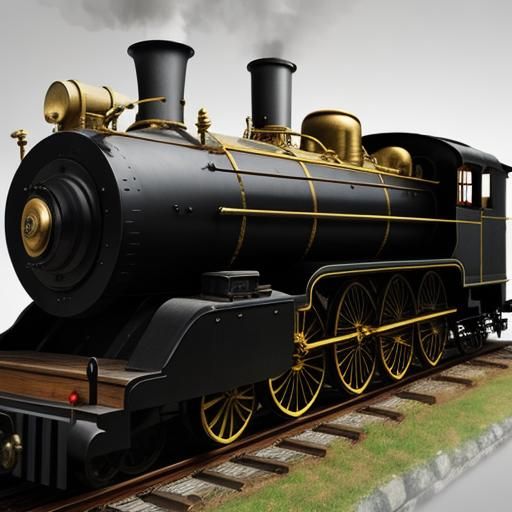 Detailed Steam Engine Illustration