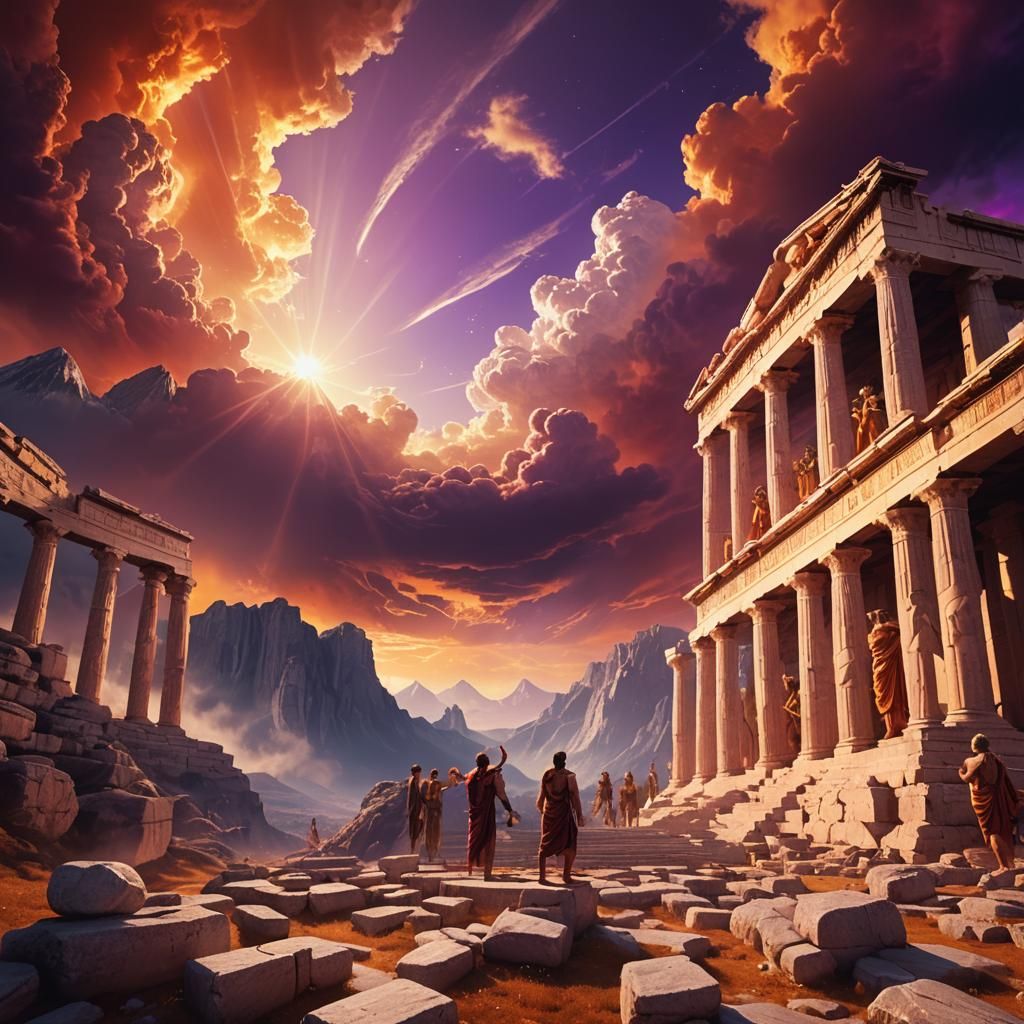 Pandora's Box: Gods in Cinematic Digital Painting