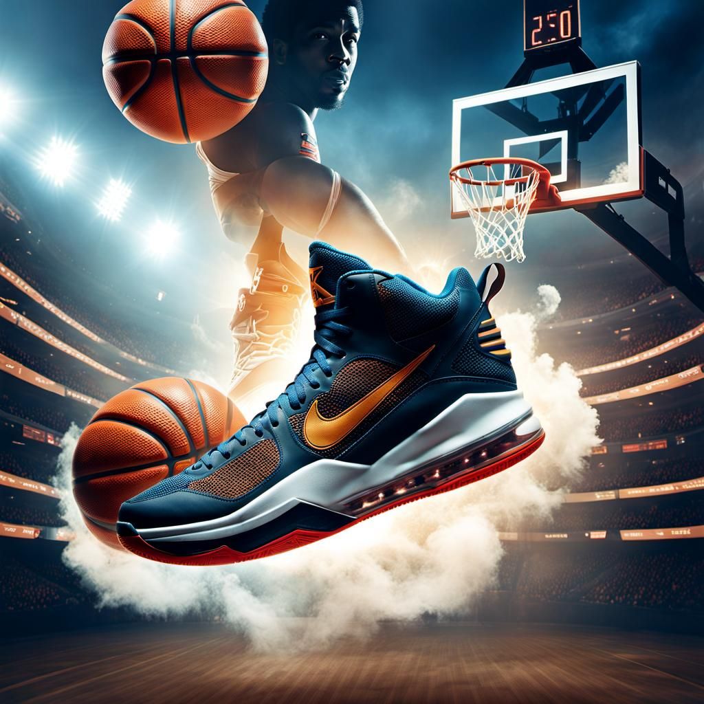 Basketball Shoe Double Exposure