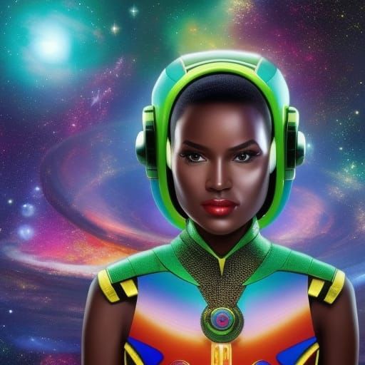 Afrofuturist Sci-Fi Utopia on Alien Planet