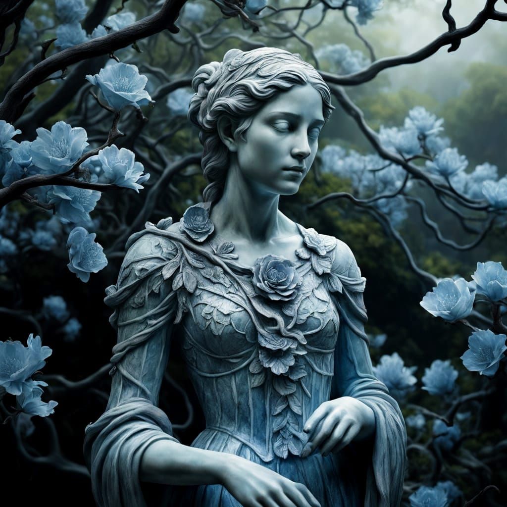 The Weeping Angel in the Garden