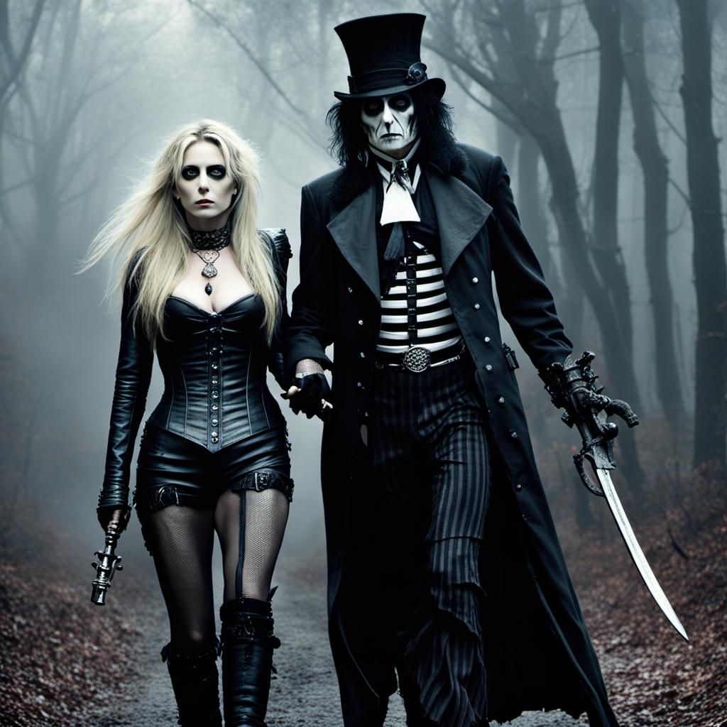 "Alice Cooper and Gothic Horror Maiden"