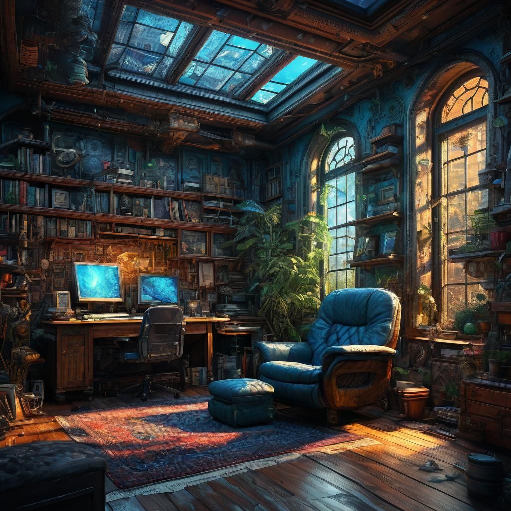 Psychologist in Client's Inner World: Photorealistic Concept...