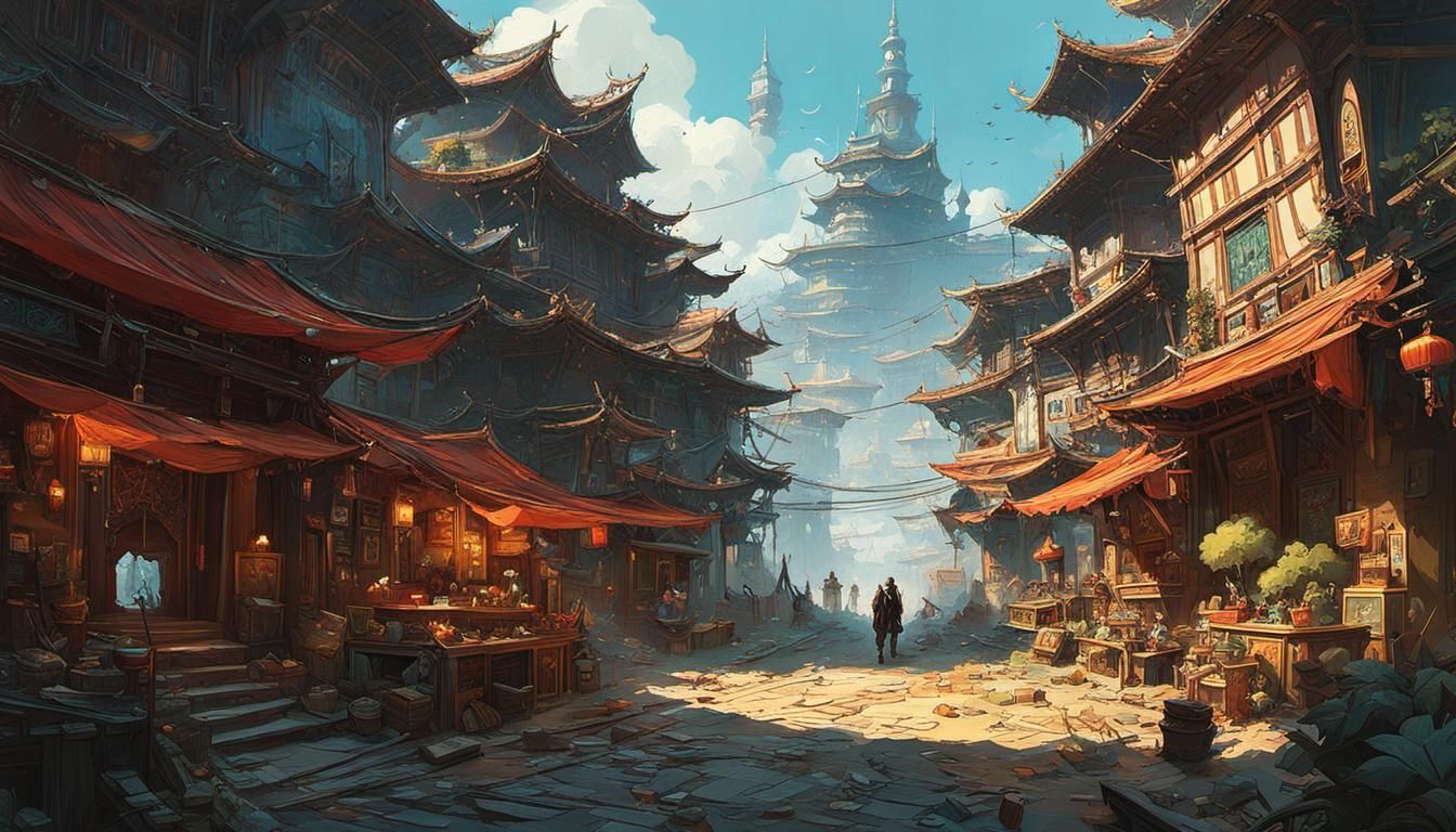 Vaporwave Portrait with Shattered Glass and Resin Textures