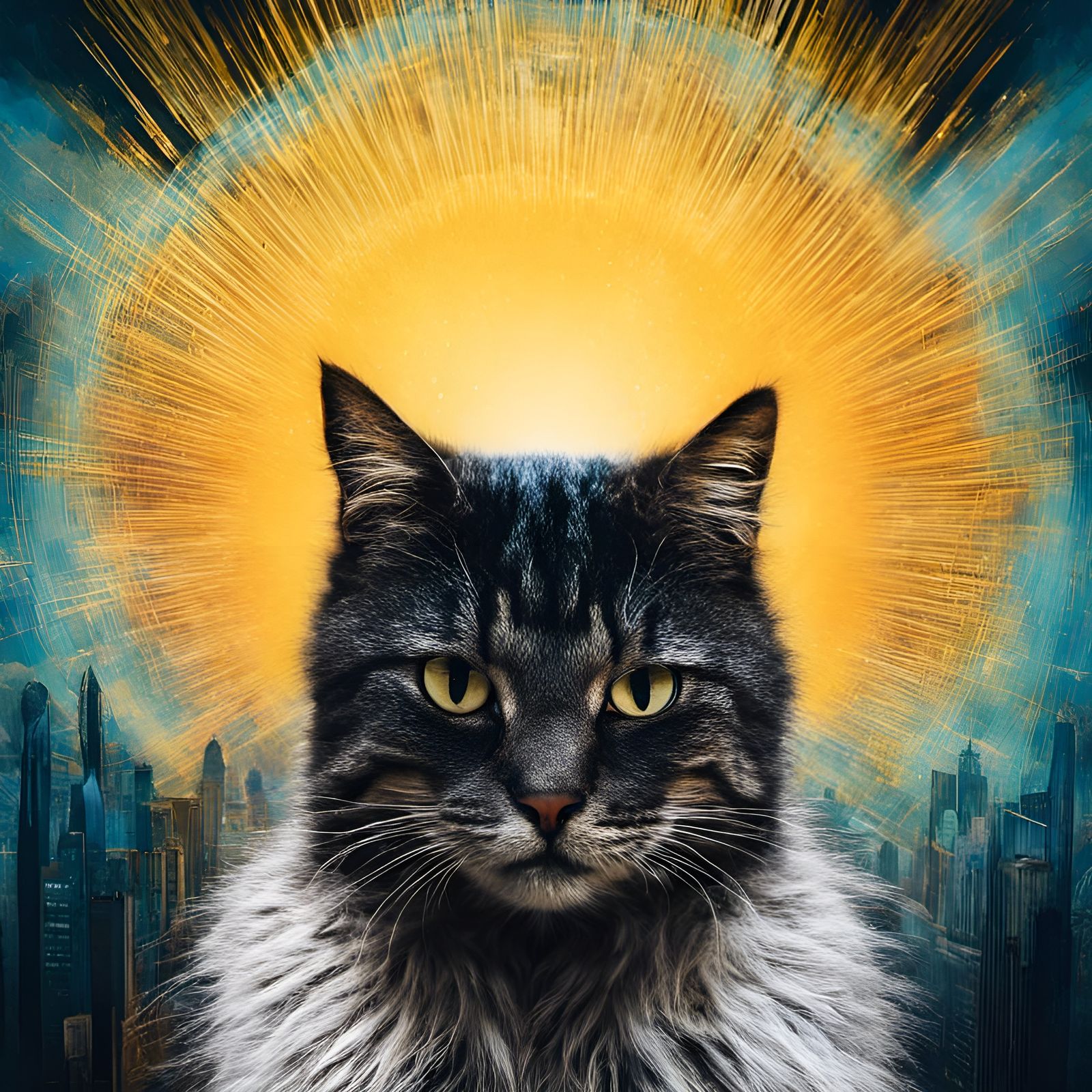 Cat avatar evolved (old v1.5 image)