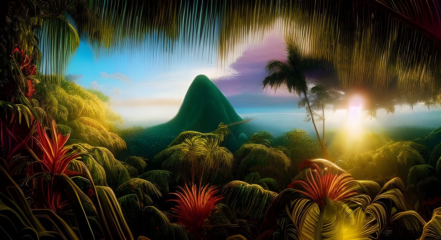 Lush Tropical Islands in Sunlight: Hyperdetailed Astrophotog...